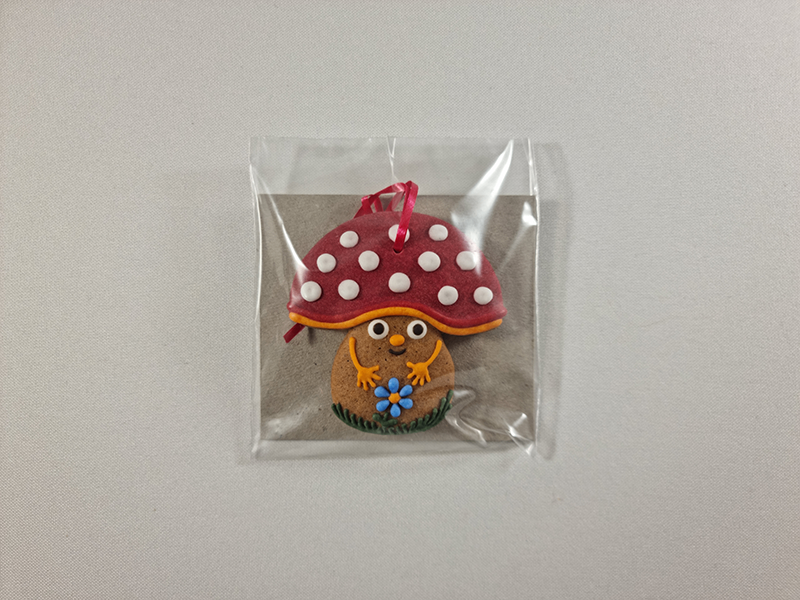 Csudaíz Mézeskalács gomba karácsonyfadísz