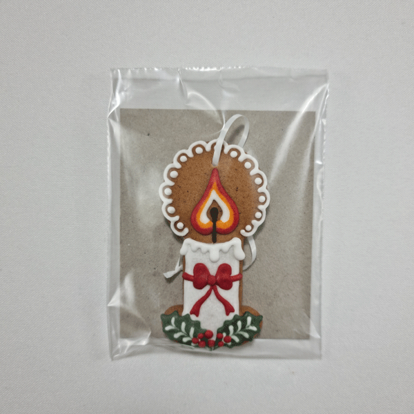 Csudaíz Mézeskalács gyertya karácsonyfadísz