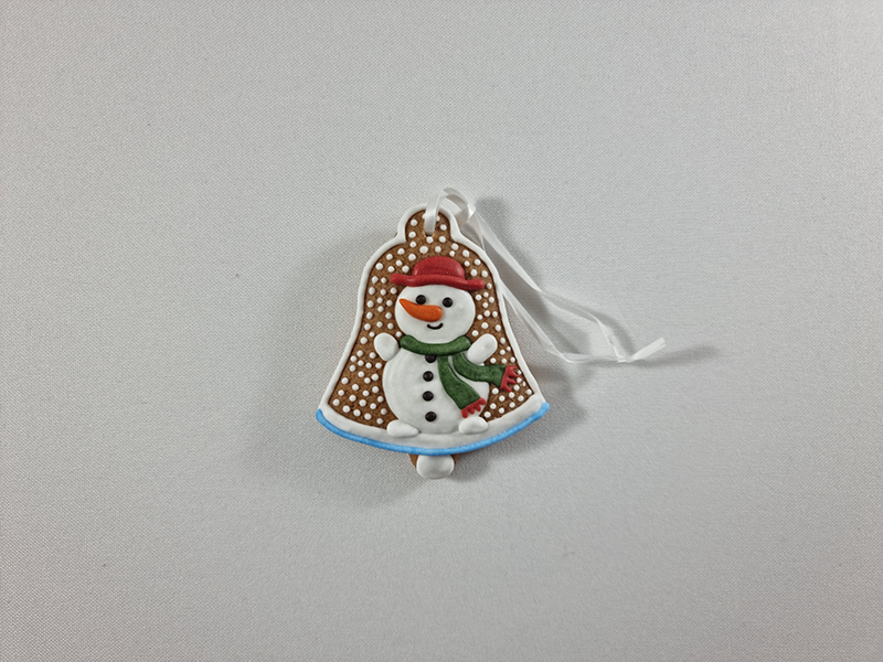 Csudaíz Gingerbread Snowman Bell Ornament Christmas Tree Ornament