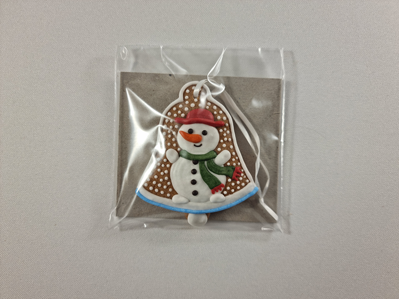 Csudaíz Gingerbread Snowman Bell Ornament Christmas Tree Ornament