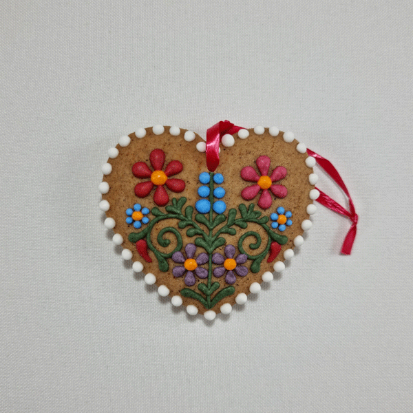 Christmas Miracle Gingerbread Heart Christmas Tree Ornament